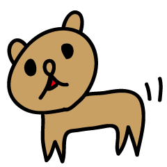 [LINEスタンプ] おしゃべり熊のポポ