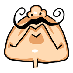 [LINEスタンプ] a mouth man