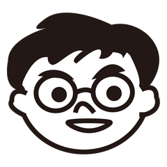 [LINEスタンプ] メガネ男子（イケメンじゃないほう）