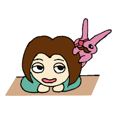 [LINEスタンプ] 主婦ヨメコとウサギ教官