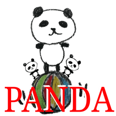 [LINEスタンプ] Panda pan da！！