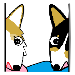 [LINEスタンプ] BOWWOW CORGIS！