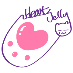 [LINEスタンプ] heart jelly