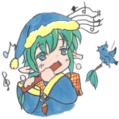 [LINEスタンプ] 森の妖精ピノ・シェールの画像（メイン）