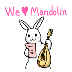 [LINEスタンプ] We love Mandolin