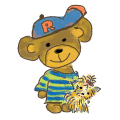 [LINEスタンプ] Rossy the Bears ＆ Yorkie Coco I (Eng)
