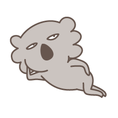 [LINEスタンプ] ふてぶてコアラ