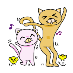 [LINEスタンプ] Cats of one dayの画像（メイン）