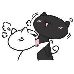 [LINEスタンプ] 2 Meow Daily Lifeの画像（メイン）