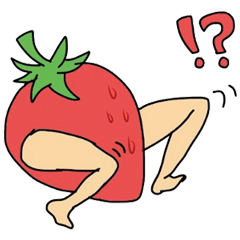 [LINEスタンプ] おかしな苺の画像（メイン）