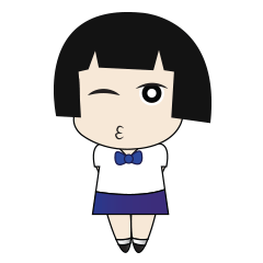 [LINEスタンプ] My name is Malee Girl Studentの画像（メイン）
