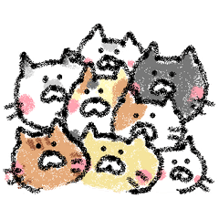 [LINEスタンプ] ゆるい感じのねこ達の画像（メイン）