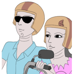 [LINEスタンプ] Couple Kanok (Eng)の画像（メイン）