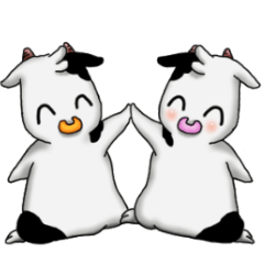 [LINEスタンプ] モウ ＆ モナ