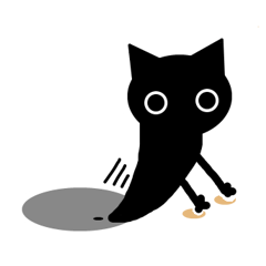 [LINEスタンプ] かげねこ