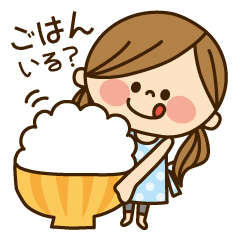 [LINEスタンプ] かわいい主婦の1日【日常編】の画像（メイン）