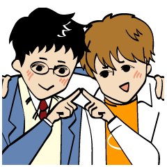 [LINEスタンプ] じゃれあう萌え男子