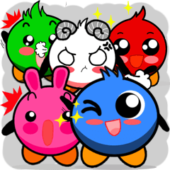 [LINEスタンプ] BooBoo and friends by Viccvoon Studio