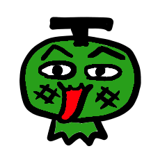 [LINEスタンプ] まゆげメロン