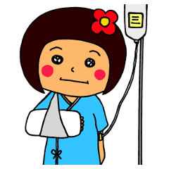 [LINEスタンプ] ちび子の病院ことばの画像（メイン）