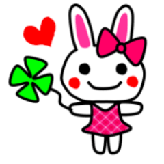 [LINEスタンプ] りぼんウサギちゃん