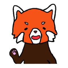 [LINEスタンプ] どこぞのレッサーパンダの画像（メイン）