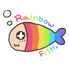 [LINEスタンプ] Rainbow Fish