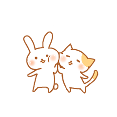 [LINEスタンプ] うさねこスタンプの画像（メイン）