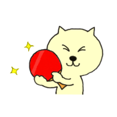 [LINEスタンプ] 卓球  「 ドラねこ と 愉快な仲間たち 」の画像（メイン）