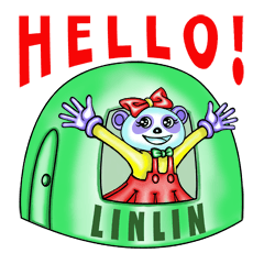 [LINEスタンプ] 青パンダちゃんーCHENCHEN-LINLIN 第2編