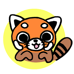 [LINEスタンプ] レッサーパンダのたぬきちくんの画像（メイン）