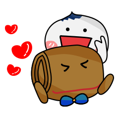 Coin-Buns and his friend.
