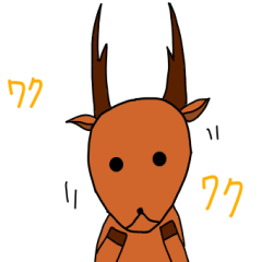 [LINEスタンプ] シカの日常