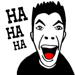 [LINEスタンプ] Big Laugh Man(Chat Acronyms)