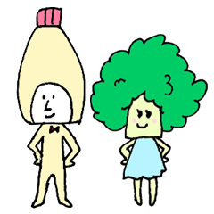 [LINEスタンプ] ブロ子とマ世