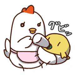 [LINEスタンプ] ぴよママ育児奮闘記