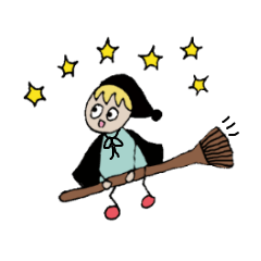 [LINEスタンプ] 魔法使いピピ