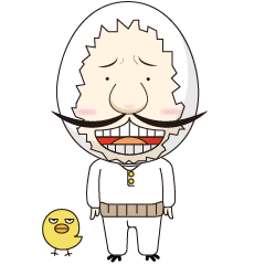 [LINEスタンプ] eggおじさんの画像（メイン）