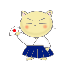 [LINEスタンプ] 舞いネコ