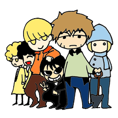 [LINEスタンプ] 少年たちの日常の画像（メイン）