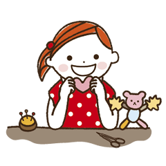 [LINEスタンプ] てづくり大好き！ Cocoroちゃん2