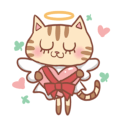 [LINEスタンプ] ねこ天使Sticker