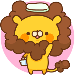 [LINEスタンプ] もこもこライオン