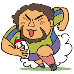 [LINEスタンプ] ラグビーライフ