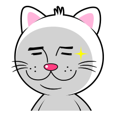 [LINEスタンプ] 自由気ままなしろねこちゃんの画像（メイン）