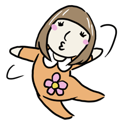 [LINEスタンプ] さっちゃんの生活の画像（メイン）