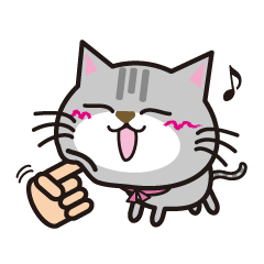 [LINEスタンプ] 愛され猫のニャブ