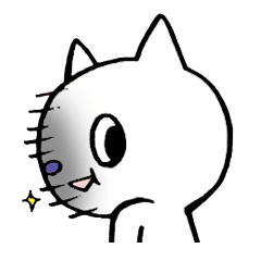 [LINEスタンプ] 40回笑うねこ