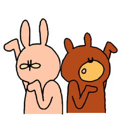 [LINEスタンプ] うささ と くまま