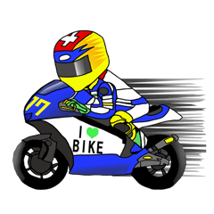 [LINEスタンプ] I love motorcycle